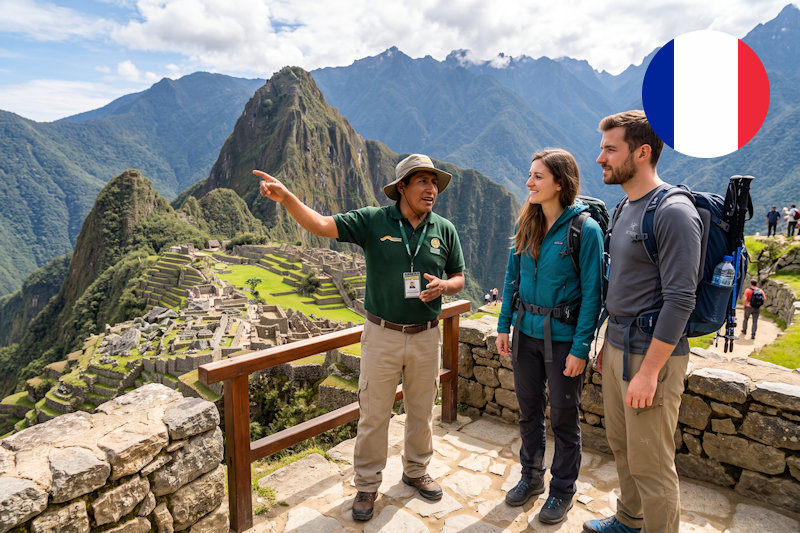Machu Picchu idegenvezető franciául